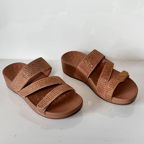 Vionic Alexis Rhinestone Slide Sandals Size 8 - Picture 9 of 15